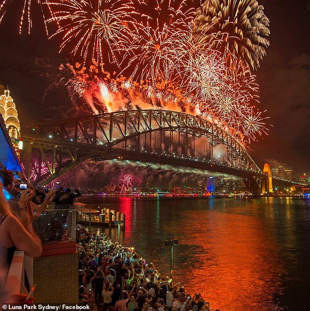 Aussies picked up on this ominous detail as the world prepares to say goodbye to 2024 (photo of Sydney's New Year's Eve fireworks)