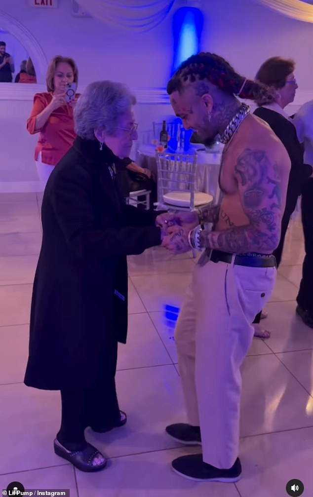 Later in another video, Lil Pump's grandma appeared to relent as she got up to dance with her grandson in the sweet clip