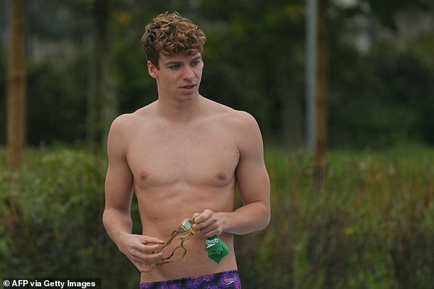 Swimmer Léon Marchand of France, who won four gold medals, came second with 10 votes