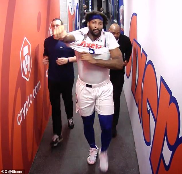 Andre Drummond was reinstated into the game after initially being thrown out