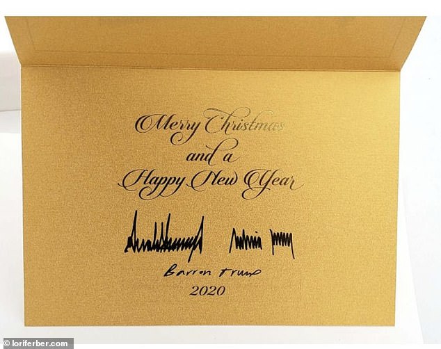 The Trump family's 2020 Christmas card