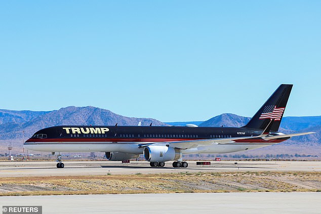 Kai's grandfather, newly elected President Donald Trump, owns the private jet 'Trump Force One'