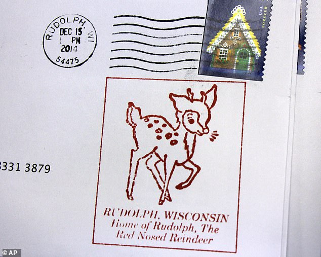 The post office sells reindeer stamps and has a special reindeer stamp, 