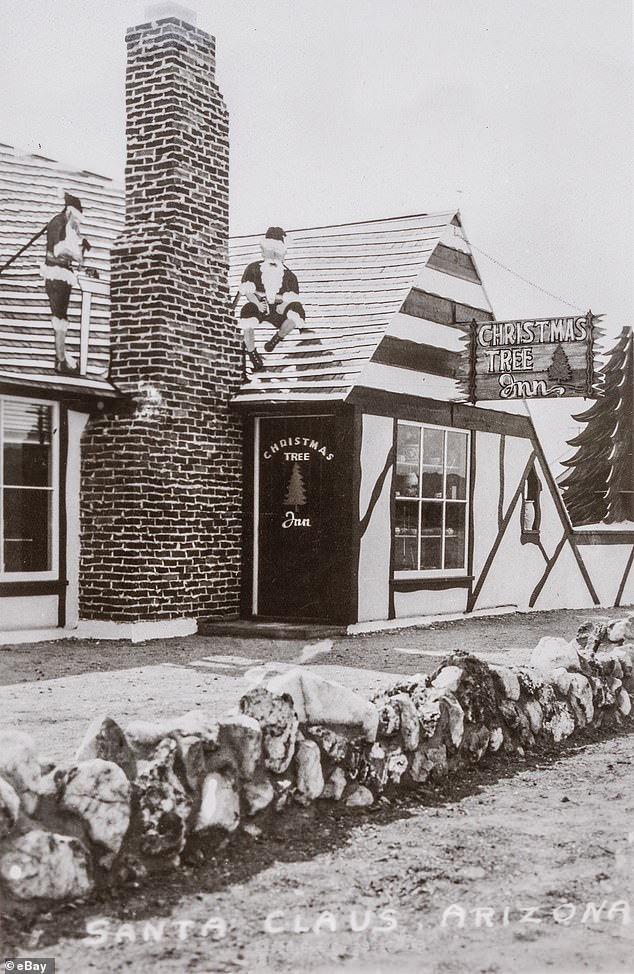 The Christmas Tree Inn in the 1950s, when the town experienced a brief resurgence in popularity.