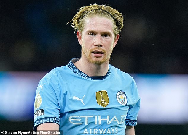 De Bruyne has been linked with a move away as his current contract with Etihad expires at the end of the season