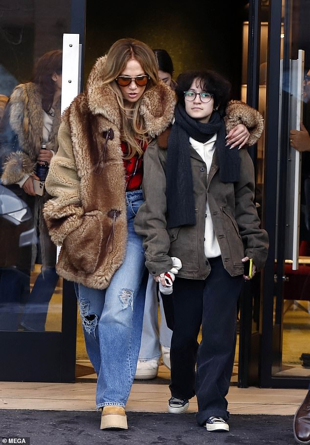 Jennifer was also joined by her mother Guadalupe and manager Benny Medina. They were all spotted visiting a Gucci store in Aspen, Colorado on Christmas Eve