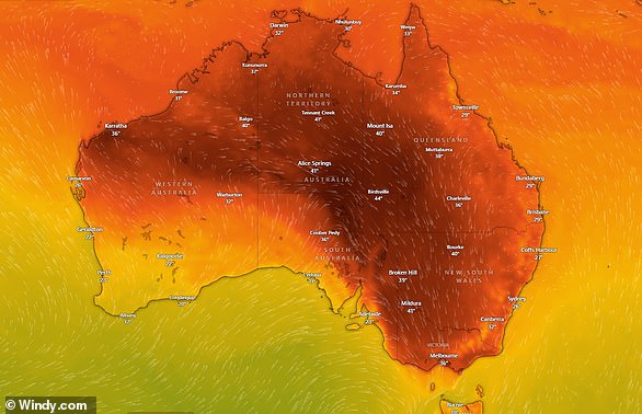 Sweltering warm conditions are expected across the country over Christmas