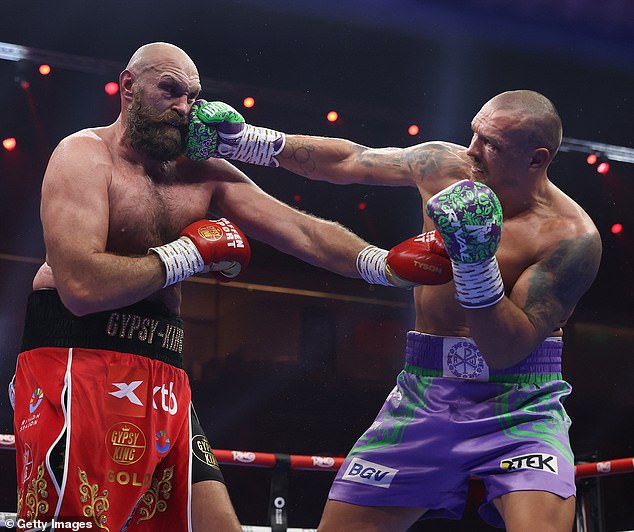 Tyson Fury (left) lost by unanimous decision to Oleksandr Usyk (right) on Saturday