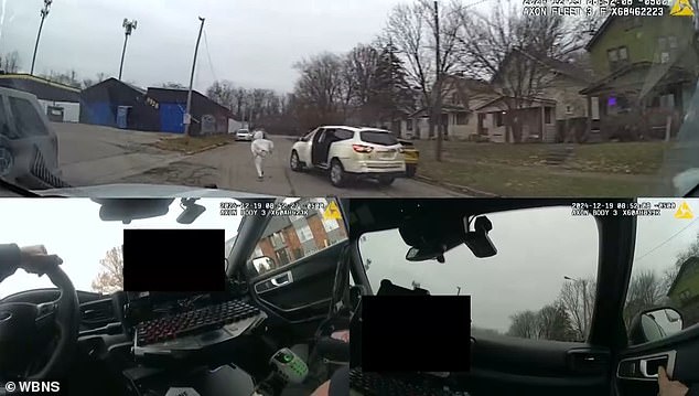 Bodycam and dashcam footage captured the high-stakes chase from all angles