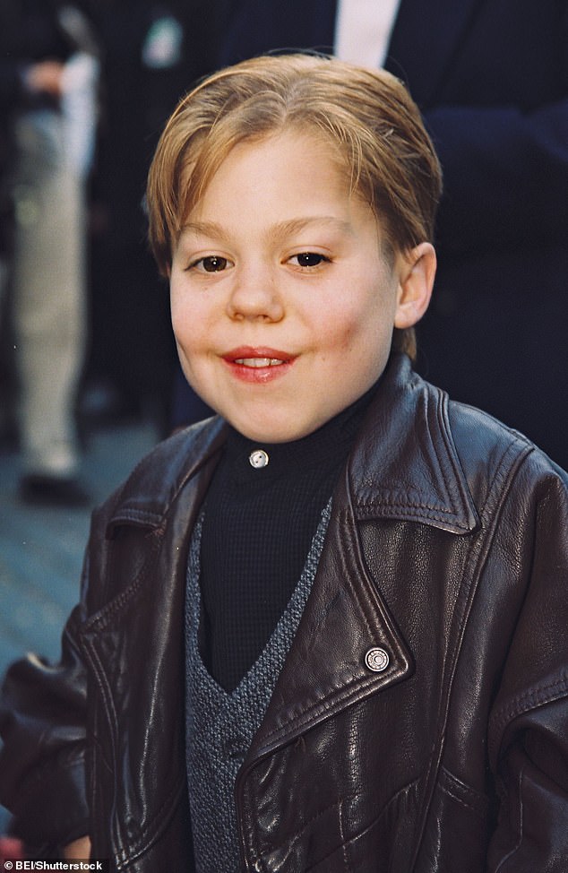 Evans was also born with a congenital heart defect and had to undergo three operations as a child - which would ultimately prove fatal. Pictured in 1998