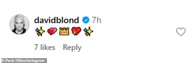 Blonds designer David Blond showed some love via emojis