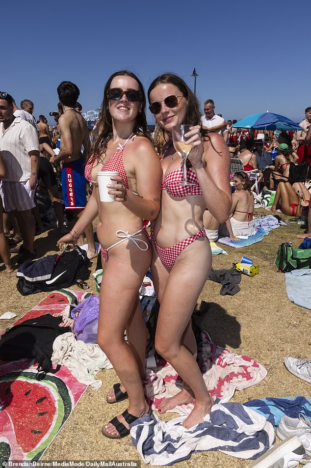 Revelers still flocked to the beach despite the warning of more council rangers and police patrolling the beach in a bid to combat unruly visitors