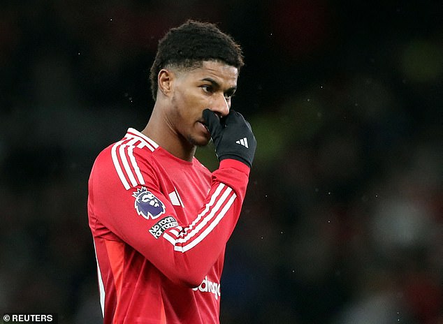 Rashford has missed the last three games after casting doubt over his future at the club