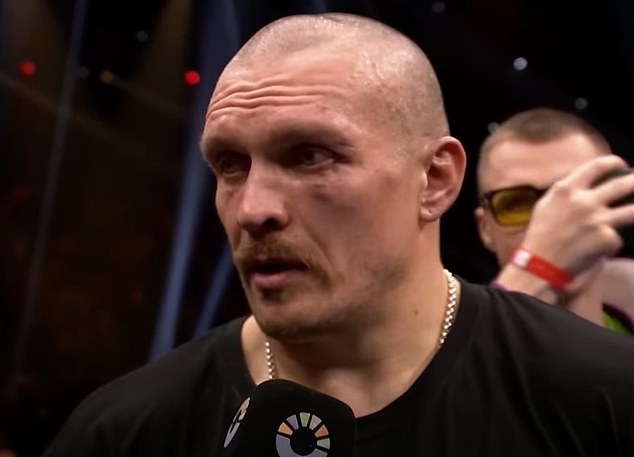 Usyk credited his wife Katerina for helping him beat Fury on Saturday night