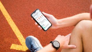 Runna app is used on the track