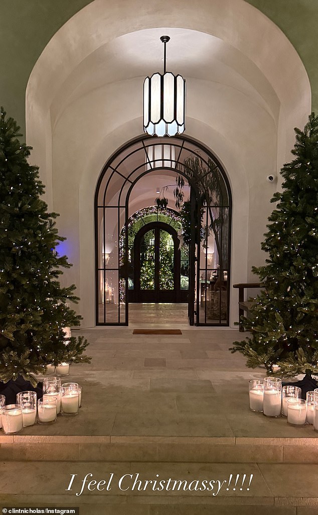 Pia hasn't shied away from posting photos of their multi-million dollar luxury home in recent days, showing off their beautiful Christmas decorations