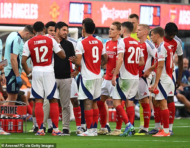 Arsenal played in the impressive stadium in Los Angeles during their pre-season tour of the US