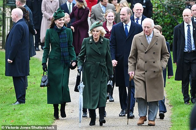 Kate and Queen Camilla wore matching green jackets during Wednesday's festivities