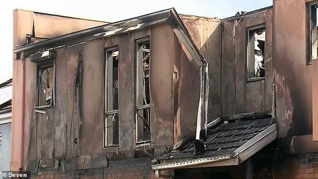 While a father and two daughters were able to escape the burning house safely, their family of four is left with virtually nothing