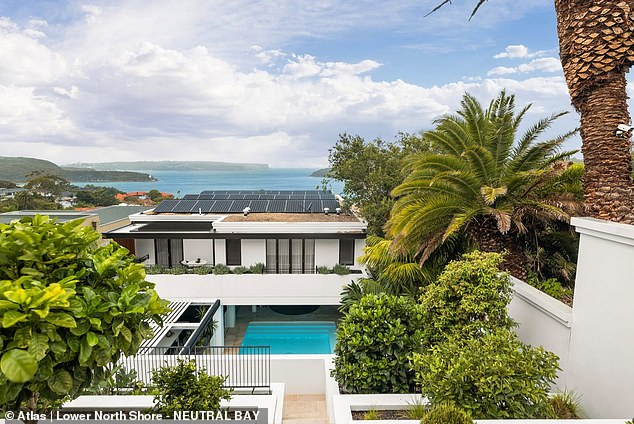 Across Mosman Harbour, on Sydney's lower north shore, a six-bedroom, seven-bathroom home with a five-car garage is selling for $30 million