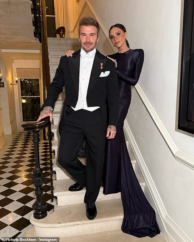 On Christmas Eve, Victoria and David Beckham showed off their glamorous sides as they dressed to the nines