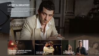 A screenshot of the Mubi interface, showing the latest and greatest collection of movies