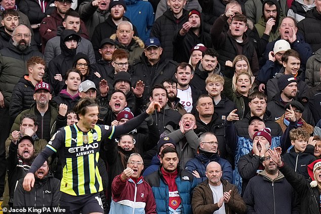 Grealish was booed by fans who once cheered him every time he touched the ball at Villa Park