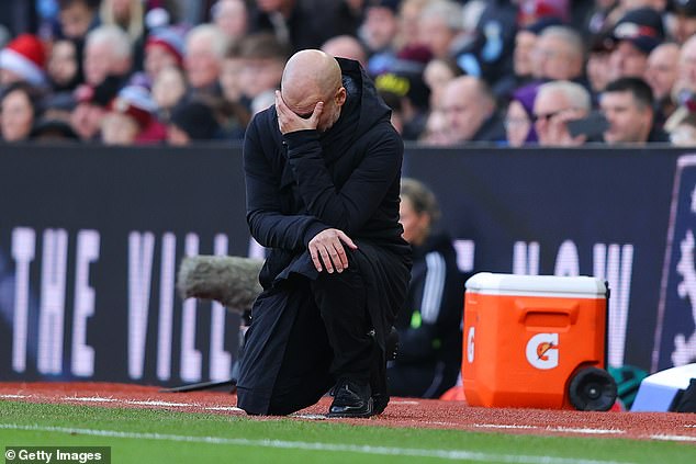 Guardiola's poor form has now reached nine defeats in 12 games in all competitions