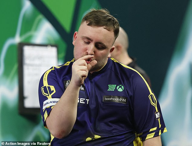 Littler also missed a dart for a nine-darter, which would have been his fifth of the year: a record