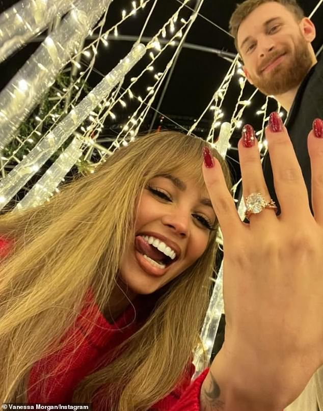 Riverdale actress Vanessa Morgan had a particularly festive Christmas Eve when she got engaged to basketball player James Karnik that day