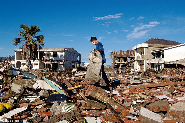 The disaster, which occurred on December 26, 2004, resulted in the deaths of approximately 230,000 people and is considered the worst natural disaster in human history.