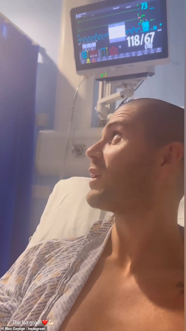 The singer admitted he was left 'bruised and battered' after his life-saving surgery