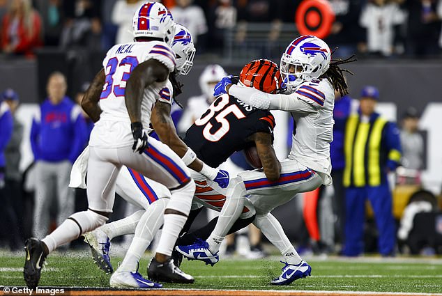 Hamlin collapsed after making what appeared to be a routine tackle on Bengals receiver Tee Higgins