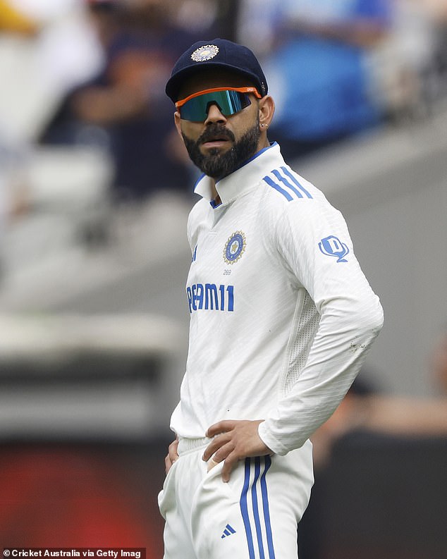 Australian cricket commentator Ricky Ponting said Kohli (pictured) had instigated the confrontation - and could get in trouble with match officials as a result