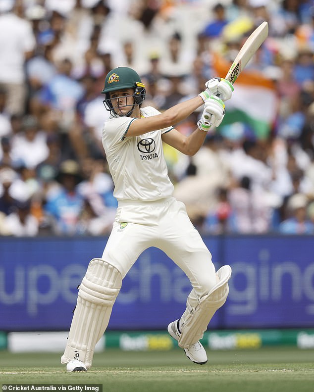 Konstas powered his way to one of the greatest debuts by an Australian batsman in memory as he left the Indian bowlers rattled by his aggression and skill