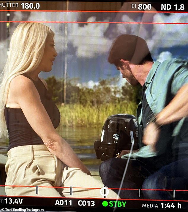 Last month, Tori wrapped up her role as a mother searching for her missing daughter in Damián Romay's Florida-set thriller Lost in The Everglades, which she also executive produced (pictured November 21)