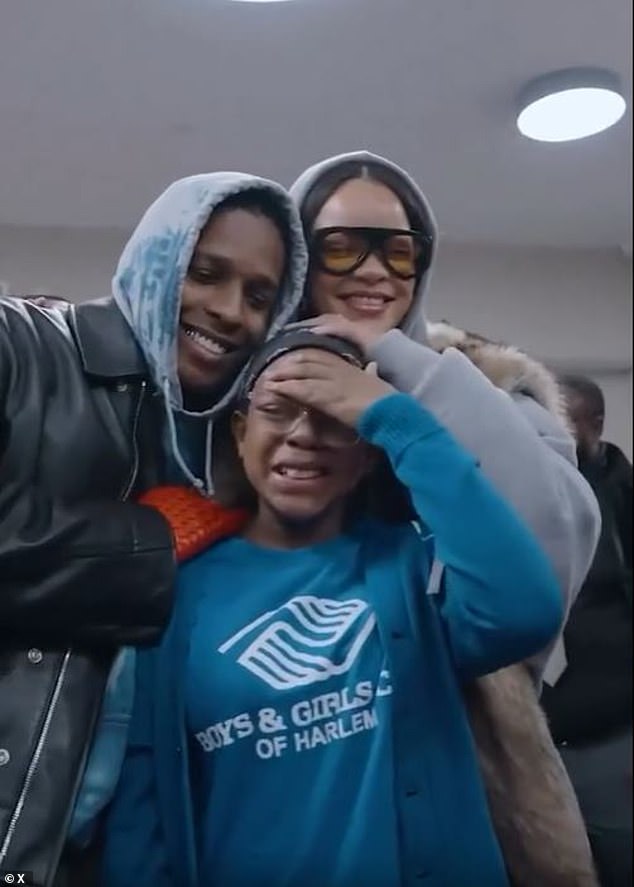 Elsewhere, the pair was spotted helping give back to Rocky's beloved Harlem community at an event hosted by Puma at the Boys & Girls Club of Harlem.