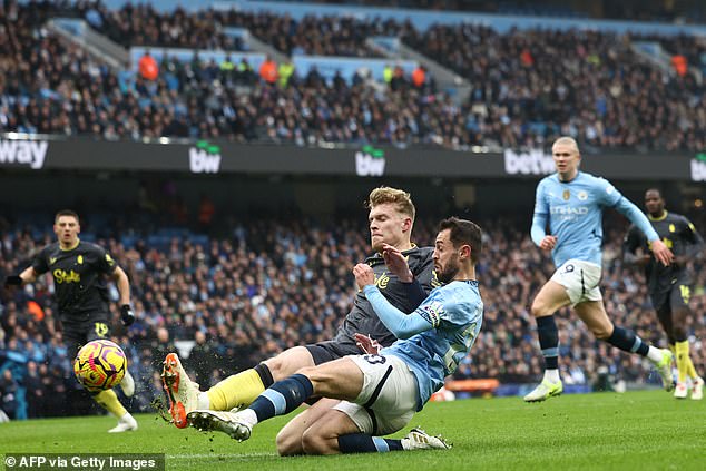 Bernardo Silva had given City the perfect start to the match when he scored at the near post