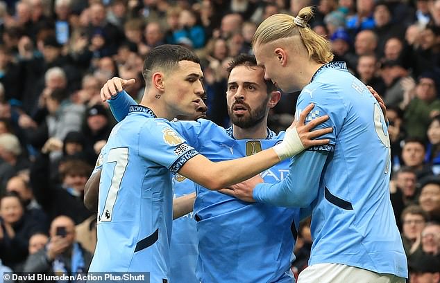 Silva was congratulated by his teammates after breaking the deadlock on Thursday