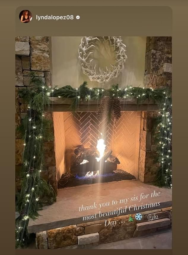 Lynda thanks her sister Jennifer for the wonderful Christmas holiday. “Thank you to my sister for the most wonderful Christmas,” Lynda said on social media