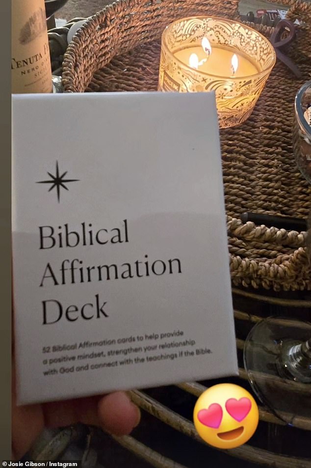 The presenter also received a Biblical affirmation card to 'help create a positive attitude and strengthen your relationship with God'