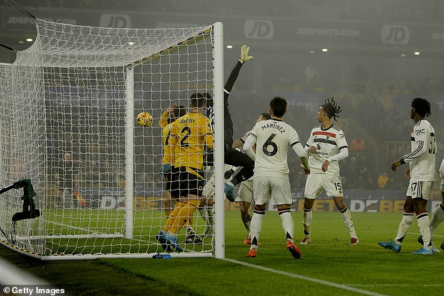 Matheus Cunha's opener beat Andre Onana straight from the corner flag but the Man United goalkeeper couldn't keep him out