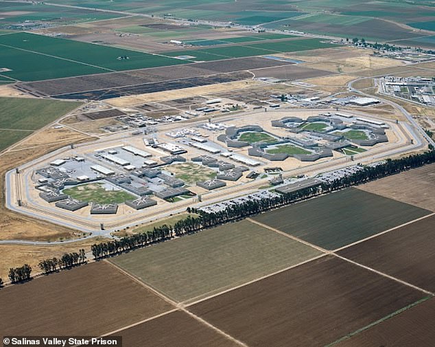 California's Transgender Respect, Agency and Dignity Act means she could swap prisons without any evaluation or evidence of a transition, but Carroll has now been transferred back to Salinas Valley State Prison for Men (pictured) in light of the allegations