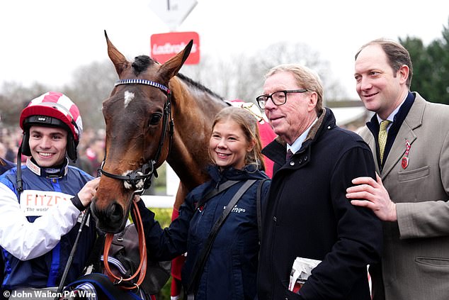 Harry Redknapp (second from right) won the opening competition with his horse The Jukebox Man