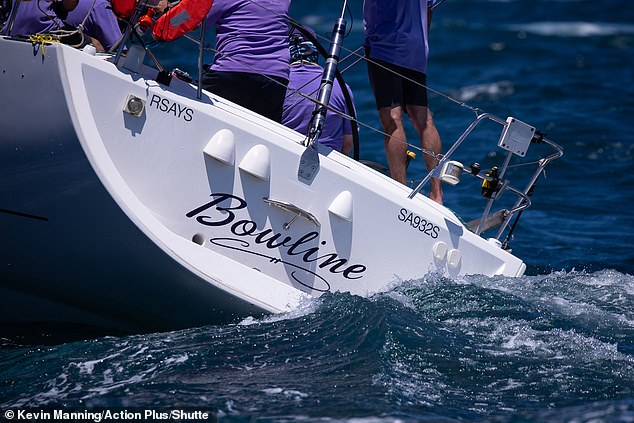 A sailor on board the Bowline (pictured) was one of two crew members killed in a blast within the first 24 hours of the famous race