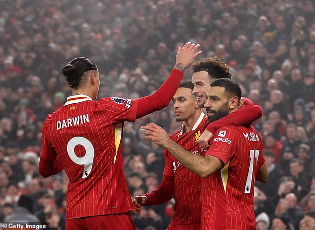 The Reds moved seven points clear at the top of the Premier League after victory over Leicester