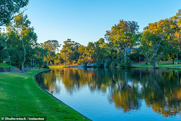 The River Torrens (pictured) is the main waterway running through Adelaide and is popular with tourists and locals alike for rowing and kayaking