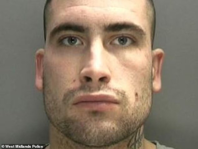 Edwin Poole (pictured) was sentenced to ten and a half years in prison in 2018 after being involved in a four-day spate of violent armed robberies in the West Midlands and Staffordshire