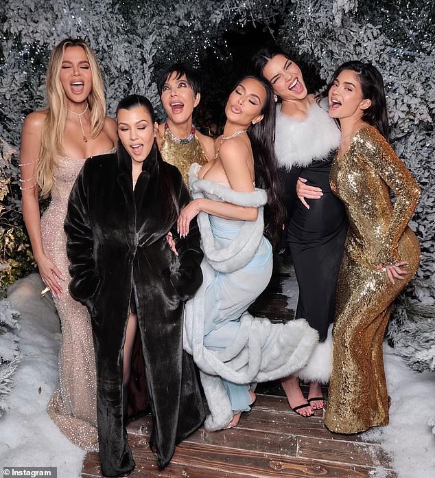 The Kardashian-Jenner clan hosted their annual family gathering on Christmas Eve this year. However, instead of their usual star-studded party, the reality star family opted for a more intimate, low-key gathering this year; pictured in 2023