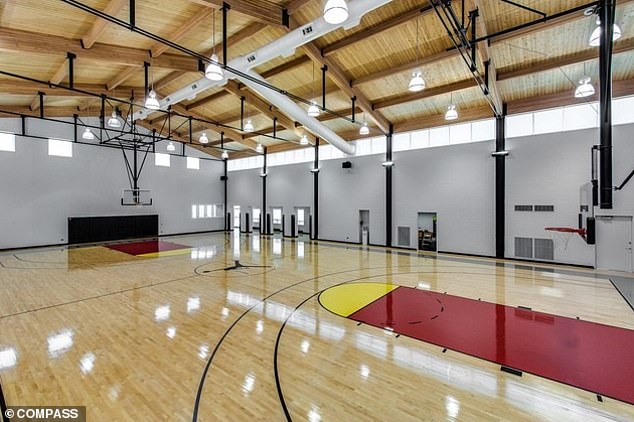 Cooper played basketball on the court he now owns for his 42nd birthday